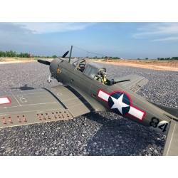 Samolot A-24 Banshee (Dautless SBD) (klasa 46 EP-GP)(z pilotami i z karabinami) ARF - VQ-Models